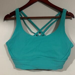 Lululemon Athletica Turquoise Strappy Sports Bra